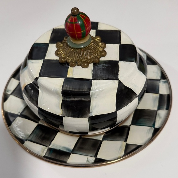 Mackenzie Childs Courtly Check Butterhouse retired - Picture 6 of 10